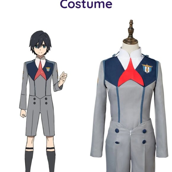Anime Costume Darling in the Franxx Cosplay Uniform Ichigo Hiro 016 Size Small - Picture 1 of 12